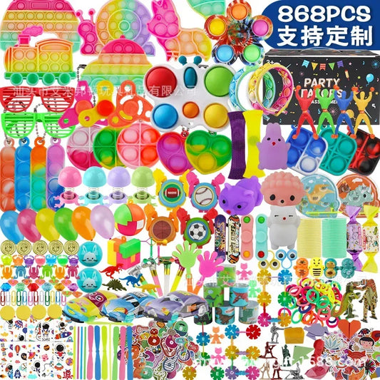 868Pcs Kids Birthday Party Fun Toy Party Small Gift Birthday Gift fidget toys stress relief Party Toys Pinata Filler Blind box